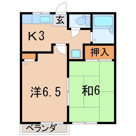 サンハイツK　Aの物件間取画像